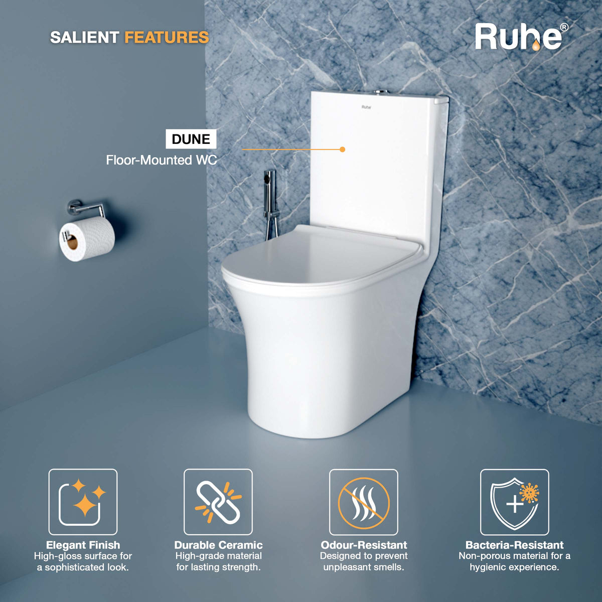 Dune One-Piece Western Commode