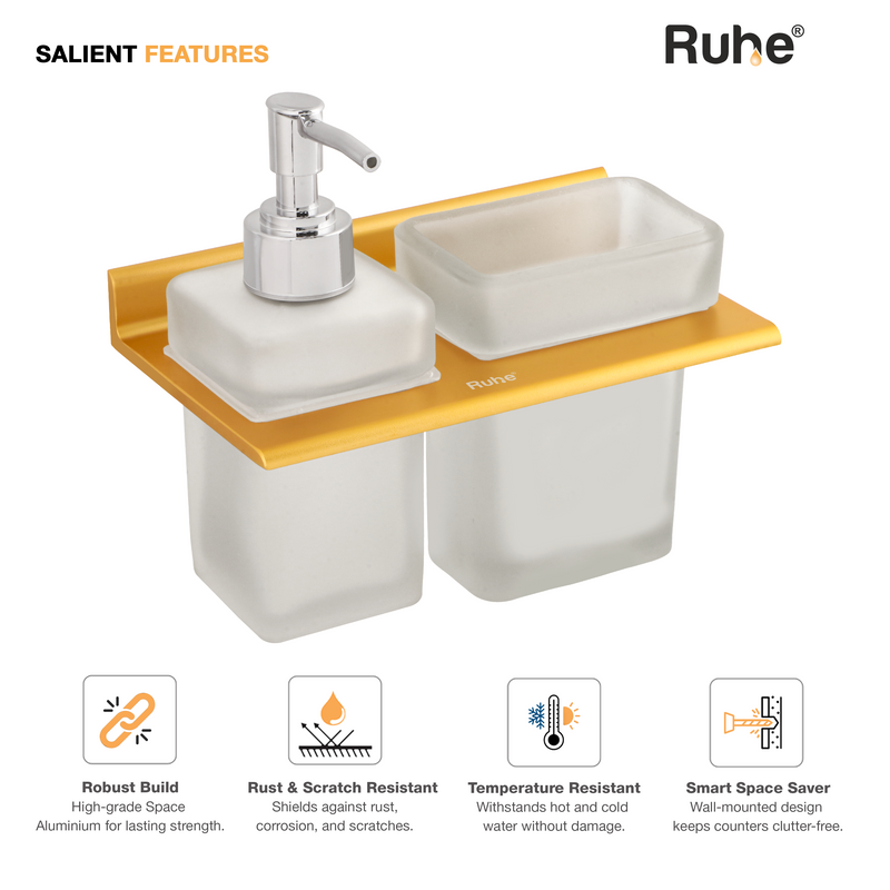 Ember Soap Dispenser With Tumbler Holder