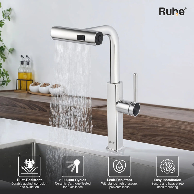 Arrow Triple Flow Pull-Out Kitchen Mixer Faucet