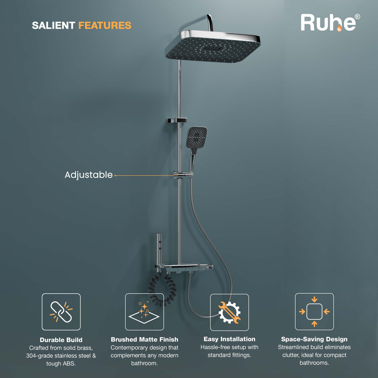Ripple Smart Shower Panel Set