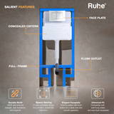 Mechanical Concealed Cistern for Western Commode with Full Frame