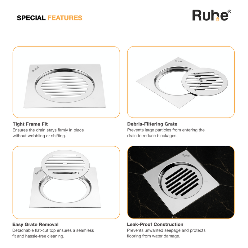 Classic Neon Flat Cut Floor Drain
