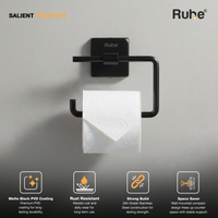 Canis 304-Grade Toilet Paper Holder – Matt Black