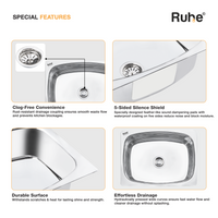Oval Single Bowl Kitchen Sink (24 x 18 x 9 Inches)(Special Features)
