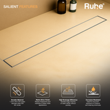 Tile-Insert Shower Drain Channel (4 Inches)