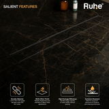 Tile-Insert Shower Drain Channel (4 Inches)