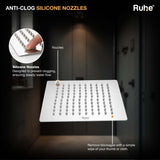 Ultra Sleek 304-Grade SS Overhead Shower