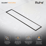 Marble-Insert Shower Drain Channel (2 Inches)