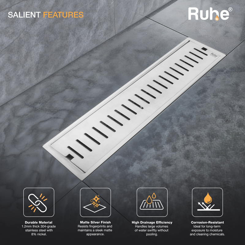 Vertical Shower Drain Channel (5 Inches)