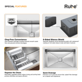 Handmade Single Bowl Kitchen Sink (32 x 20 x 10 Inches)(Features)