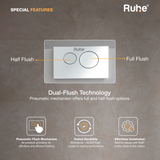 Pneumatic Concealed Cistern for Western Commode with Half Frame