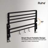 Dual Foldable Towel Rack (24 Inches)