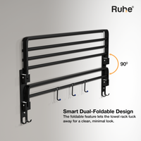 Dual Foldable Towel Rack (24 Inches)