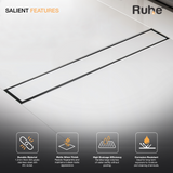 Tile-Insert Shower Drain Channel (3 Inches)