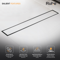 Tile-Insert 304-Grade Shower Drain Channel (3 Inches)