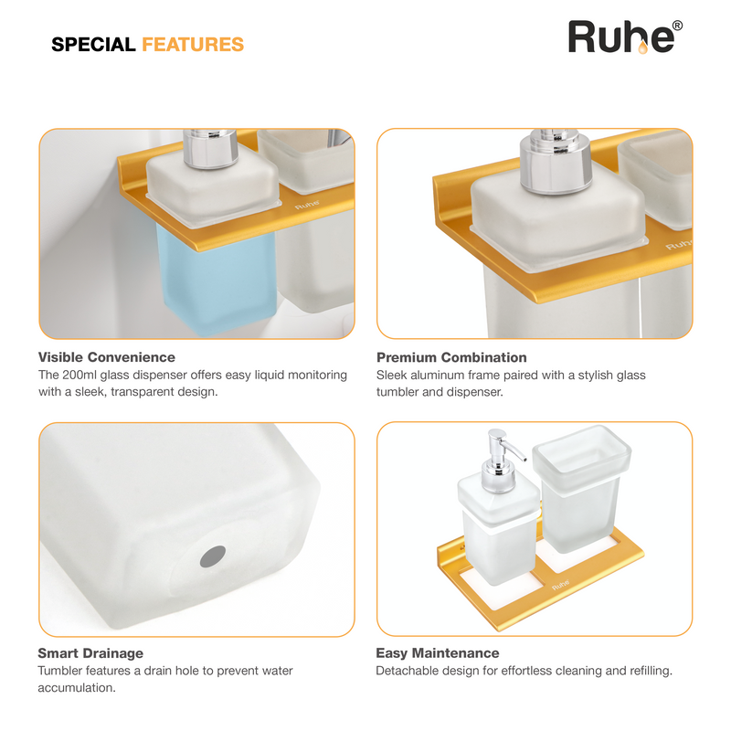 Ember Soap Dispenser With Tumbler Holder