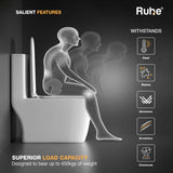 Athos One Piece Western Commode