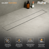 Tile-Insert Shower Drain Channel (4 Inches)