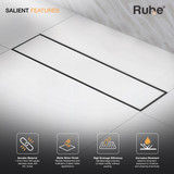 Tile-Insert Shower Drain Channel (4 Inches)