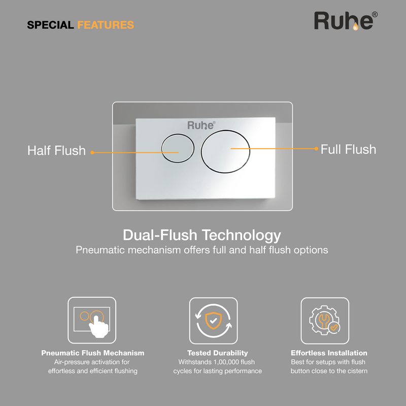 Pneumatic Concealed Cistern for Western Commode