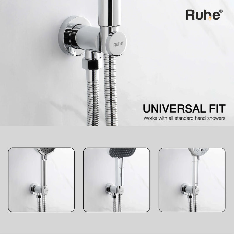 Round Hand Shower Holder with Connector