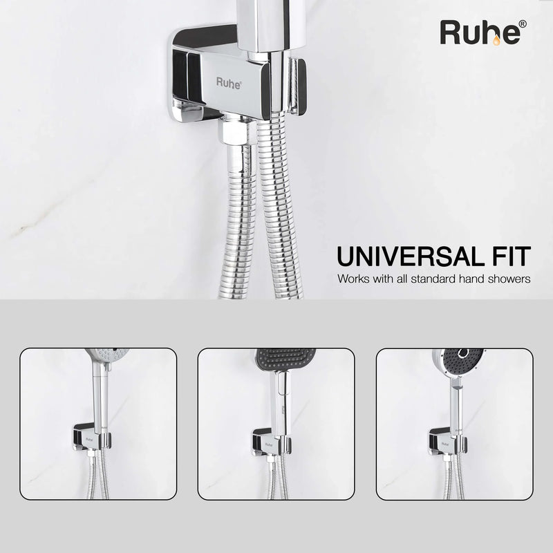 Square Hand Shower Holder with Connector