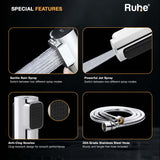 Target Chrome Health Faucet with Dual Flow and 1 Meter 304-Grade SS Hose & Hook