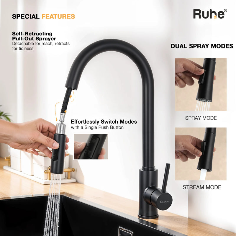Kara Dual Flow Pull-out Kitchen Mixer Faucet