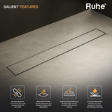 Tile-Insert Shower Drain Channel (3 Inches)