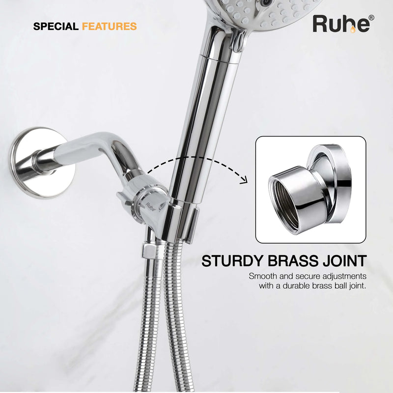 Duplex Hand Shower Holder with Adjustable Connector