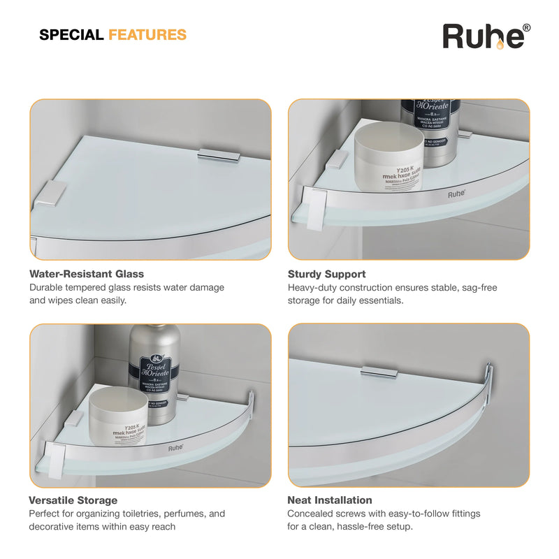 Vetra Glass Shelf Corner