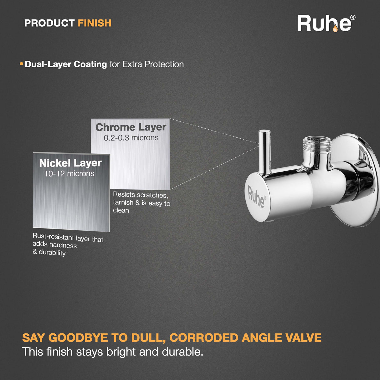 Orion Angle Valve Brass Faucet - by Ruhe