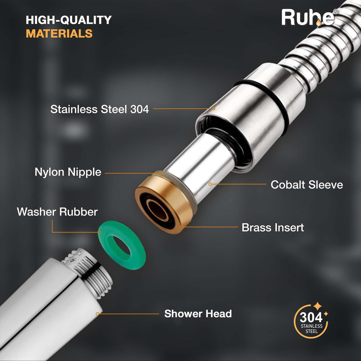 Target Chrome Health Faucet with Dual Flow and 1 Meter 304-Grade SS Hose & Hook