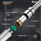 Target Chrome Health Faucet with Dual Flow and 1 Meter 304-Grade SS Hose & Hook