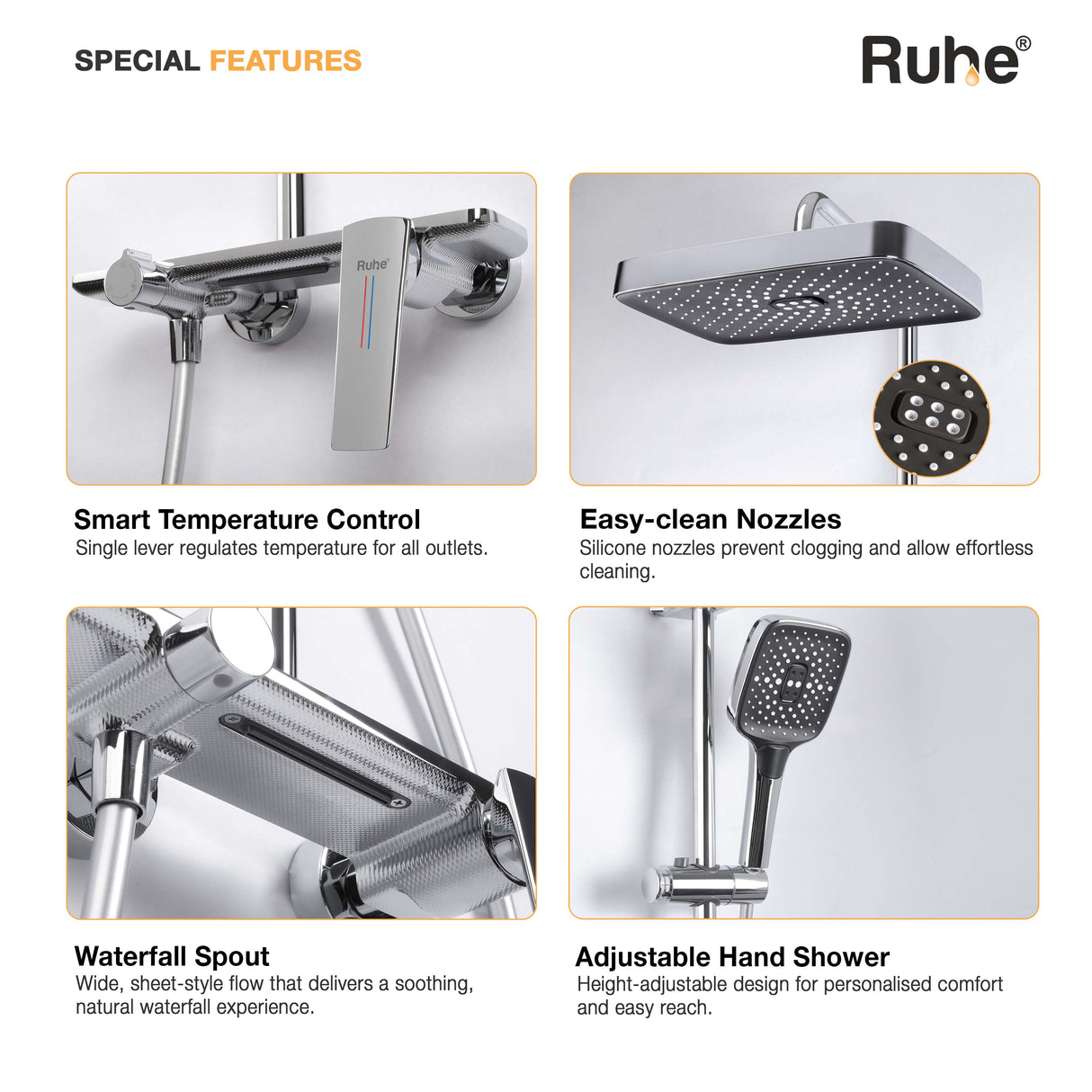 Rain Smart Shower Panel Set