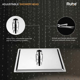 Ultra Sleek 304-Grade SS Overhead Shower