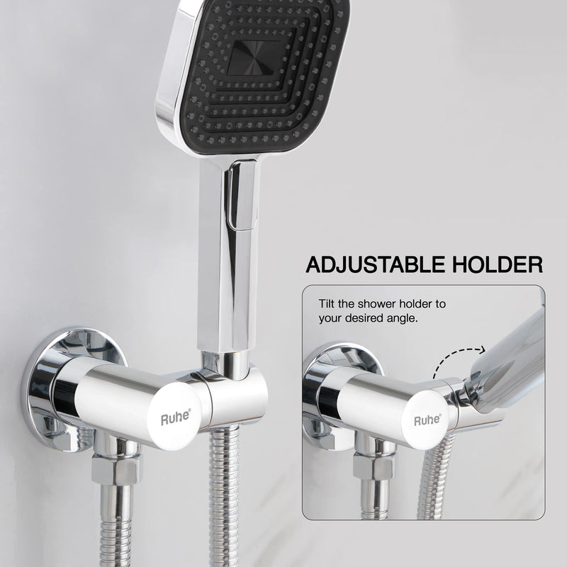 Turn Adjustable Hand Shower Holder with Connector