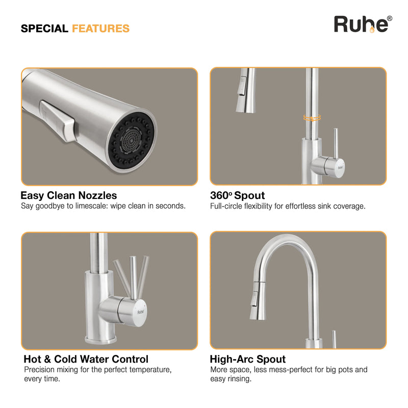 Kara Dual Flow Pull-out Kitchen Mixer Faucet