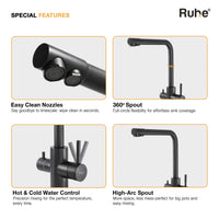 Trim 304-Grade Kitchen Sink Mixer Tap with Built-in RO Tap