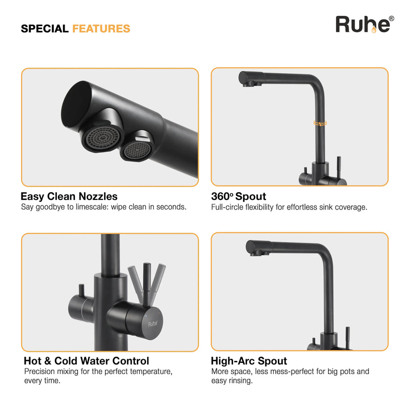 Trim Kitchen Mixer Faucet with RO Water Tap