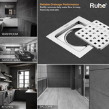 Check Square Flat Cut Floor Drain