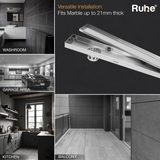 Marble-Insert Shower Drain Channel (4 Inches)