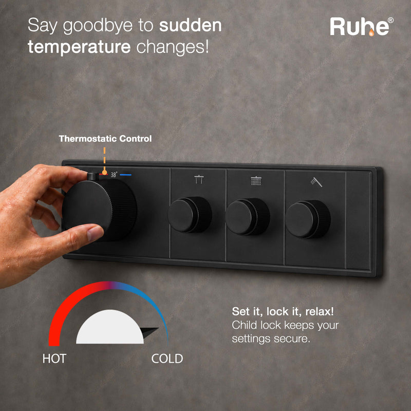 Aurora 3-Function Thermostatic Diverter