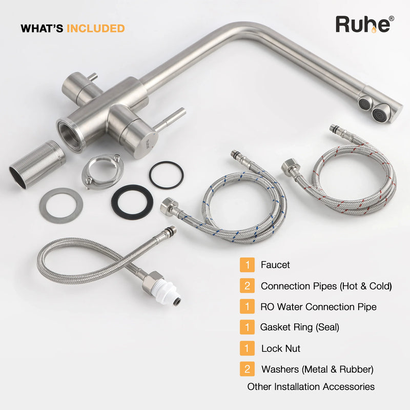 Trim Kitchen Mixer Faucet with RO Water Tap