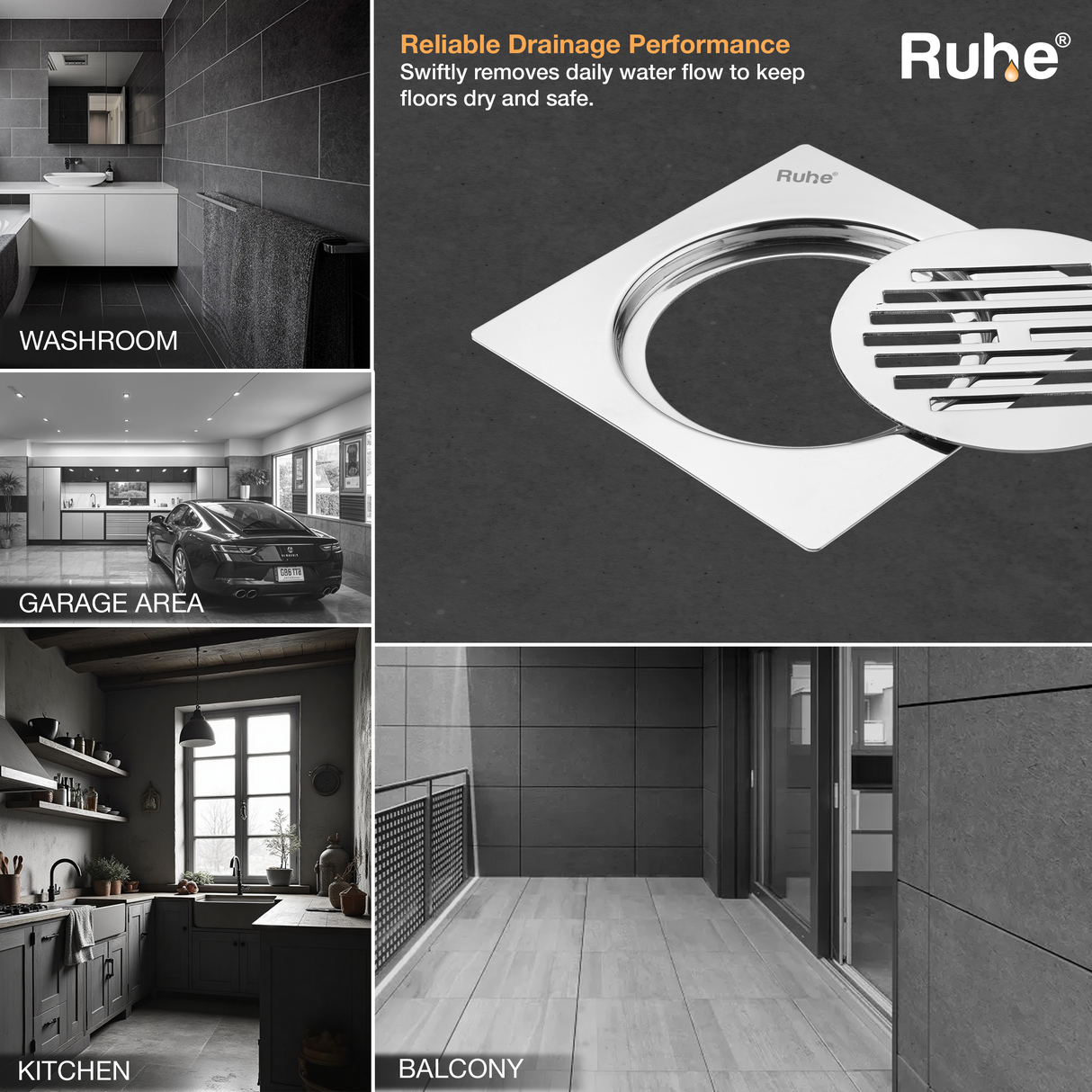 Classic Neon Flat Cut Floor Drain