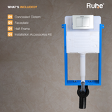 Mechanical Concealed Cistern for Western Commode with Half Frame