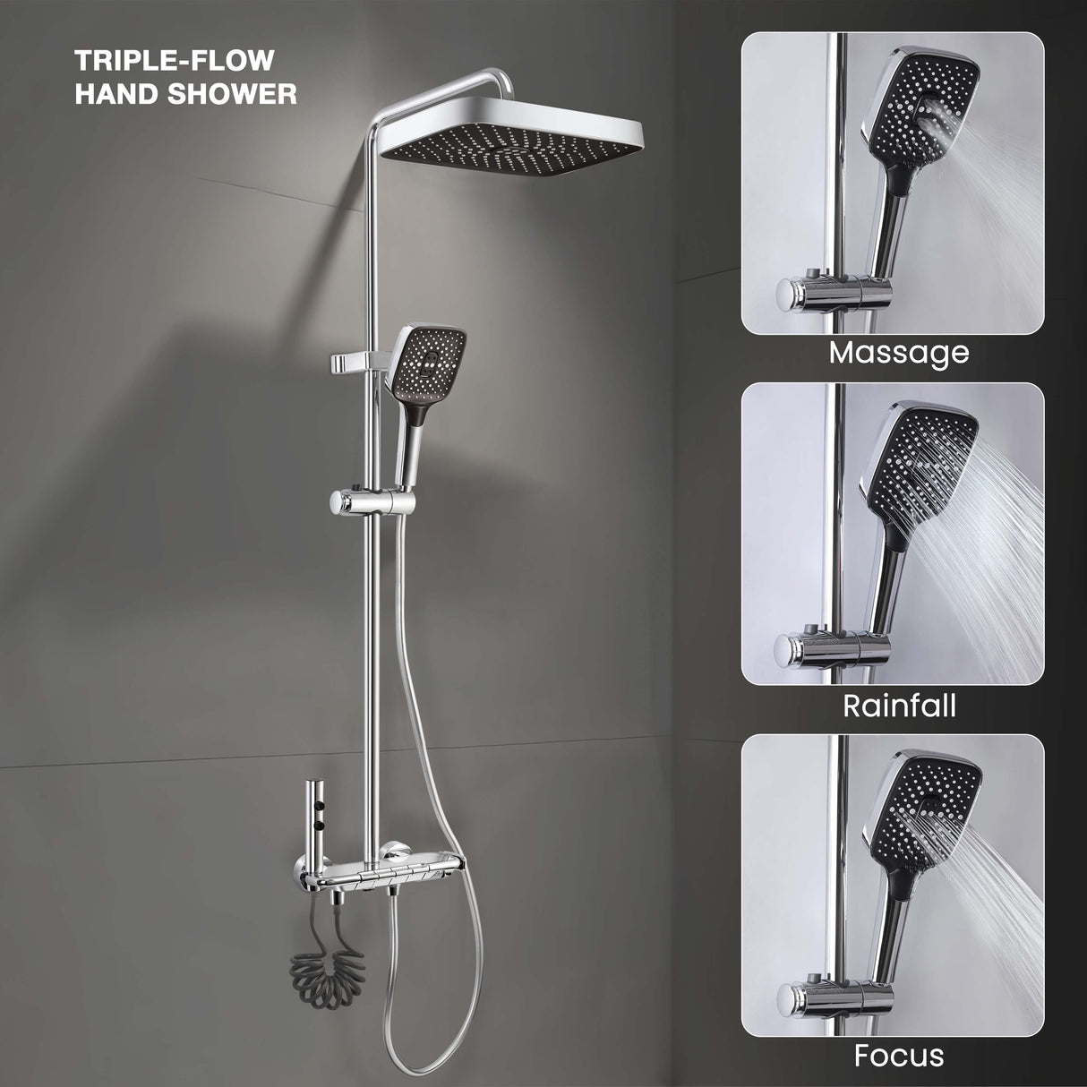 Ripple Smart Shower Panel Set