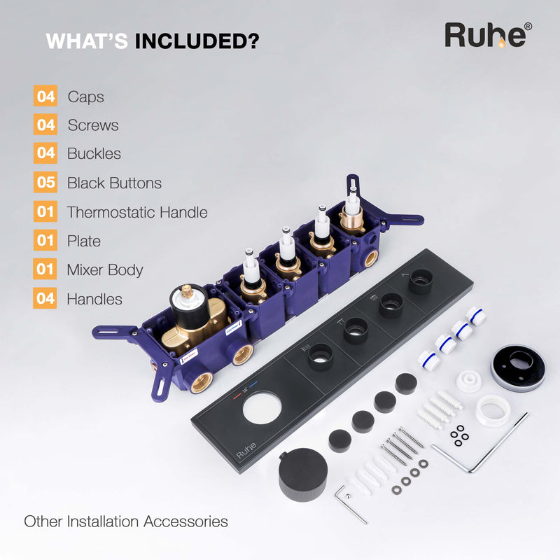Aurora 4-Function Thermostatic Diverter