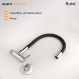 Pavo Wall Mount Kitchen Sink Tap with Coloured Flexible Silicone Spout