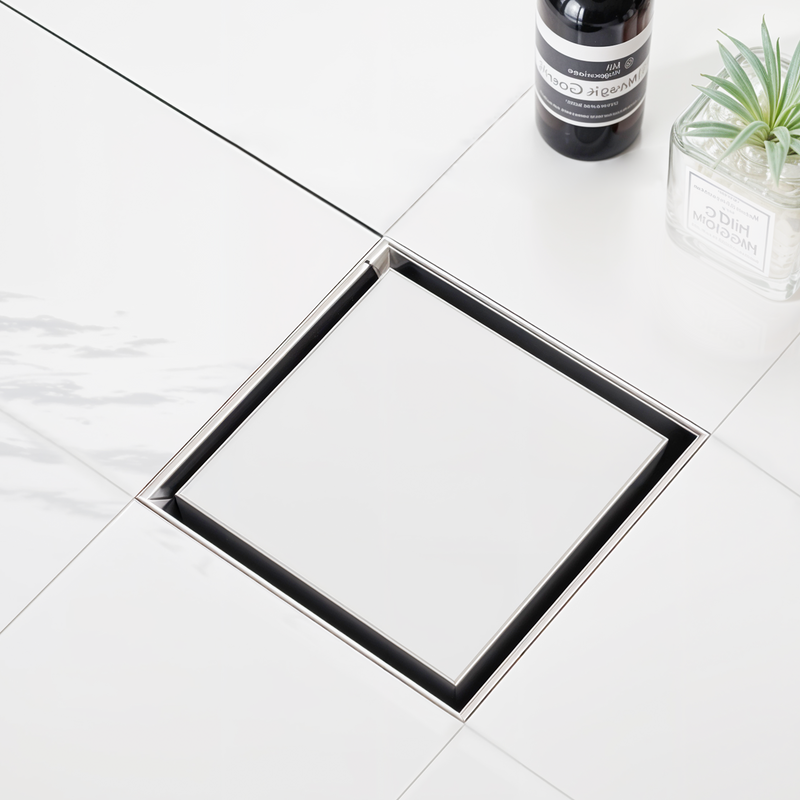 Tile-Insert Shower Drain Channel (6 x 6 Inches)